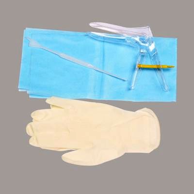 Набор гинекологический с зондом урогенитальным тип BE (зеркало, салфетка, перчатки, урогенитальный зонд комбинированного типа) размер S
