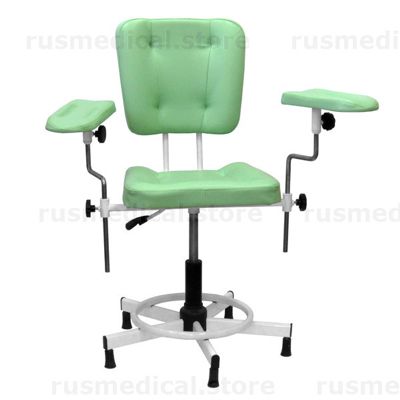 Кресло донорское MedMebel №25 с двумя подлокотниками, газлифт